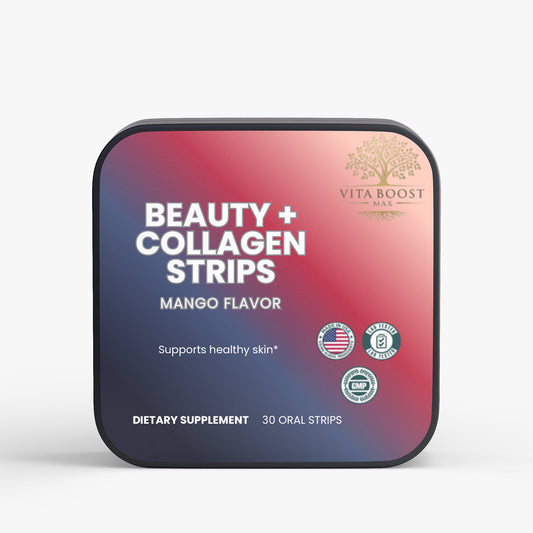 Vita Boost Max, Beauty + Collagen Strips