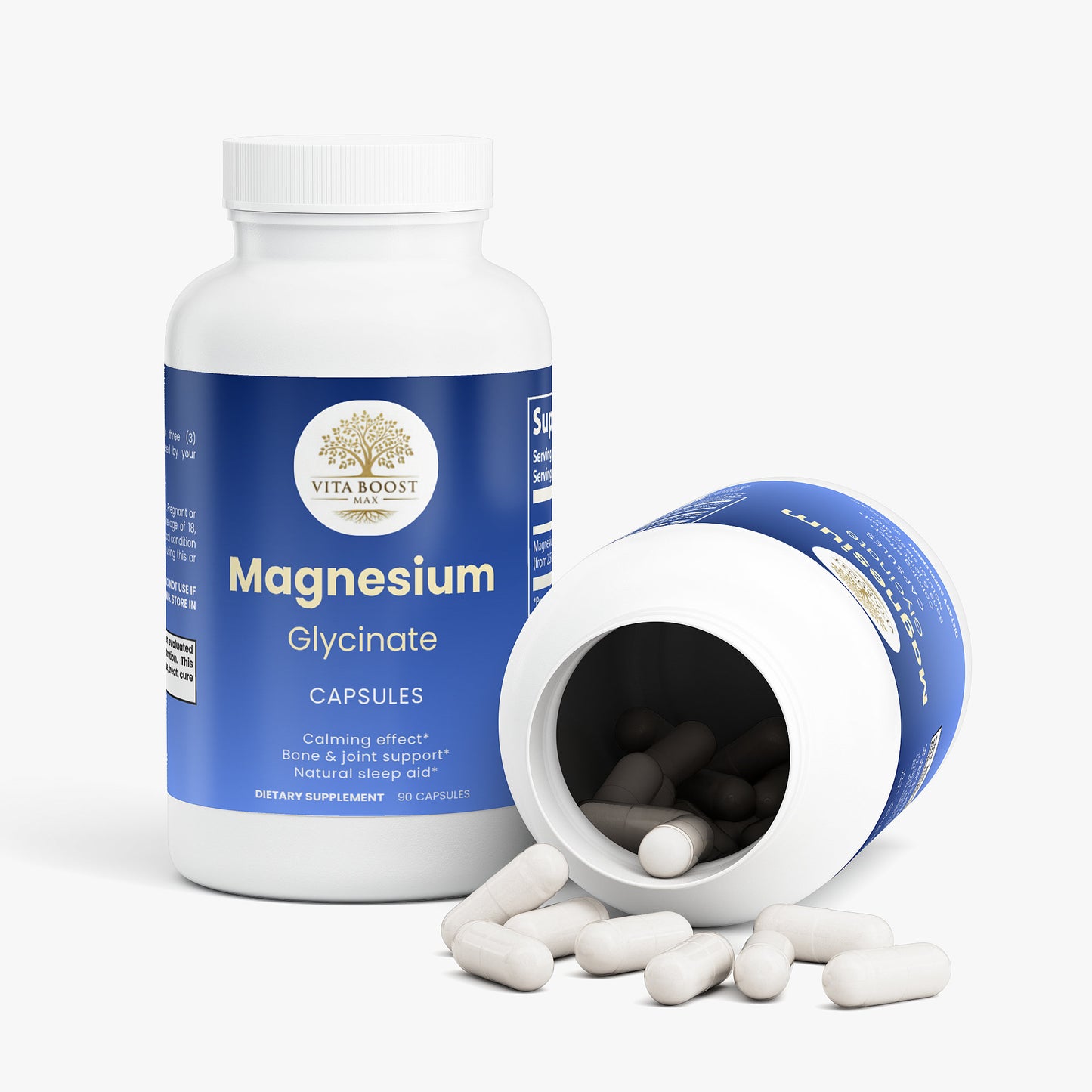 Magnesium Glycinate | Deep Sleep, Muscle Relaxation & Nerve Support | 2500mg High Absorption (90 Capsules)