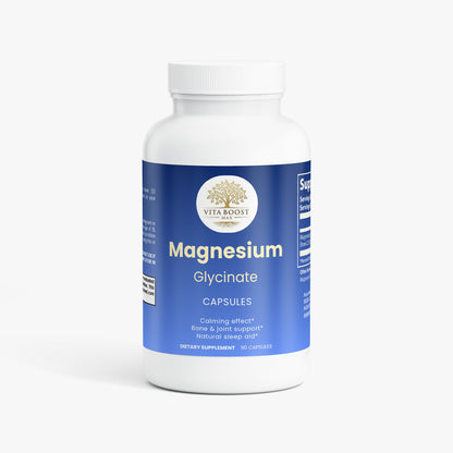 Magnesium Glycinate | Deep Sleep, Muscle Relaxation & Nerve Support | 2500mg High Absorption (90 Capsules)